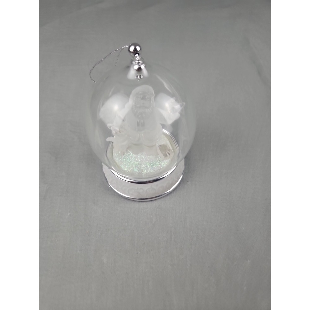 Snow Globe Vintage‎ Style Retro Christmas Ornament Decor Santa Plays Music